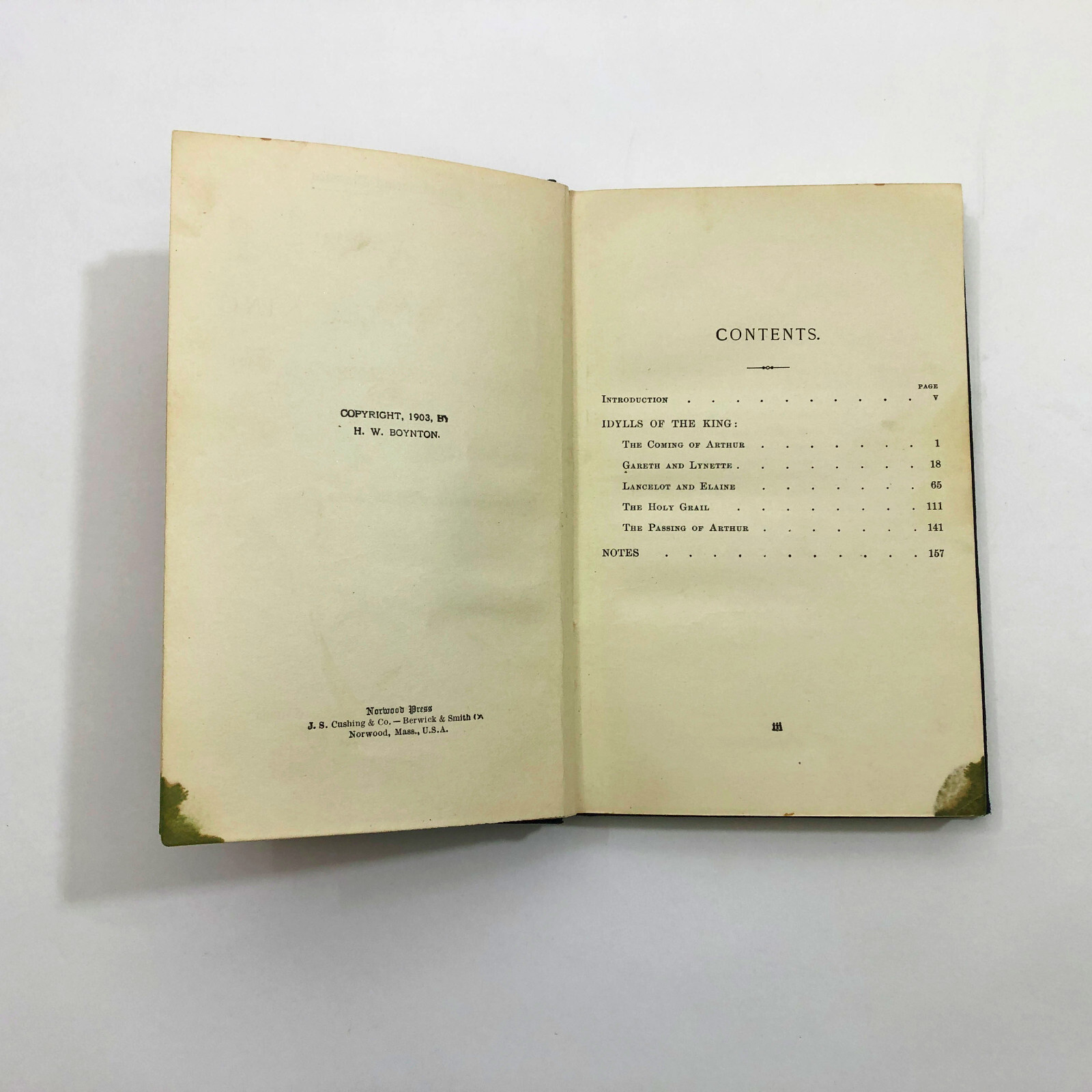 Idylls Of The King Tennyson The Academy Classics HB 1903