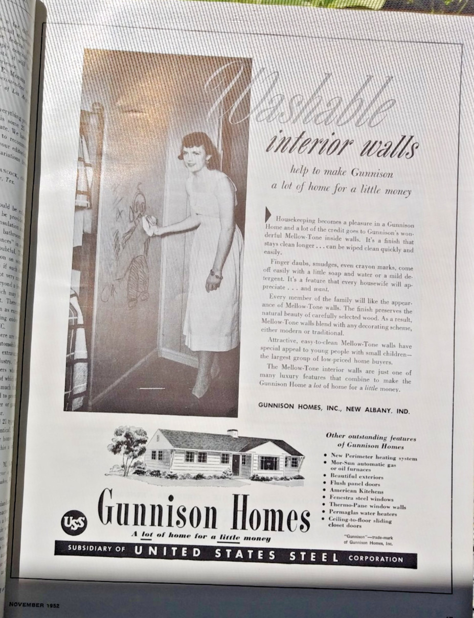 House & Home 1952 Nov Mid Century Modern MCM Architecture Prefabrication