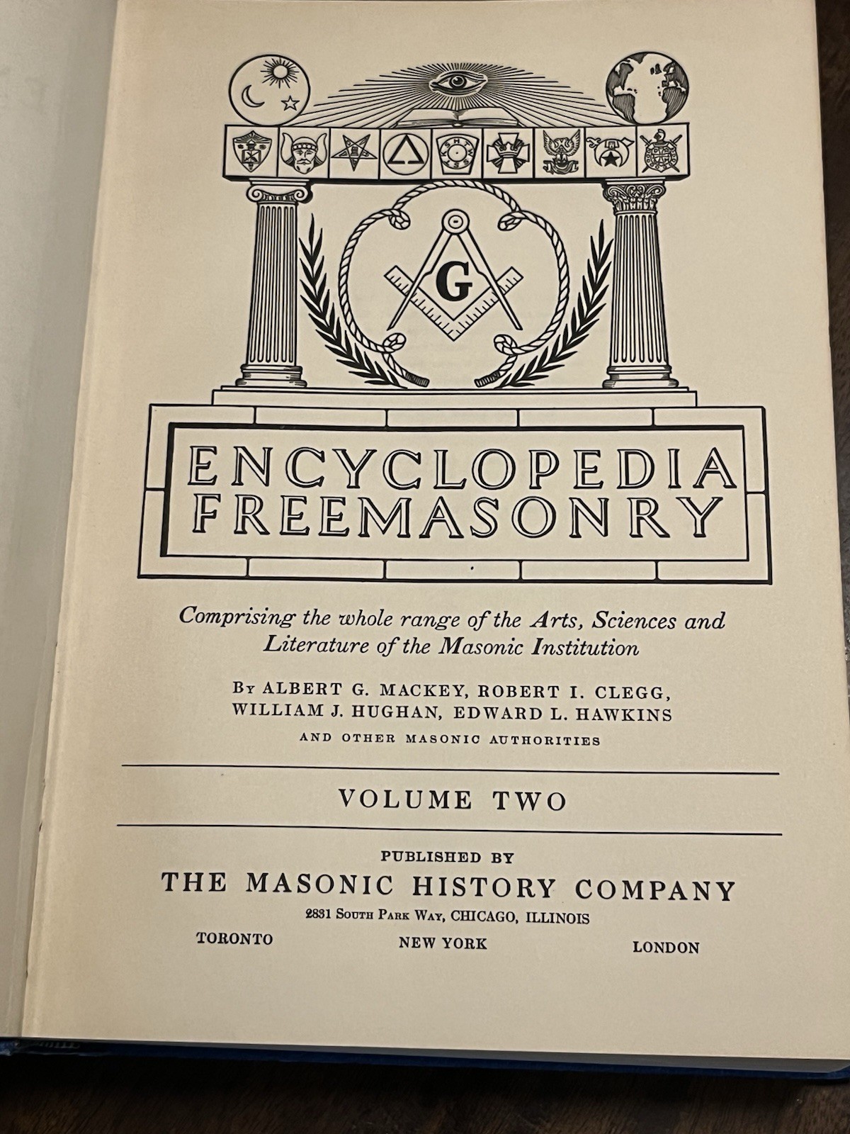 Mackey’s Revised Encyclopedia Of Freemasonry Book Volume 1 & 2 Hardcover 1929