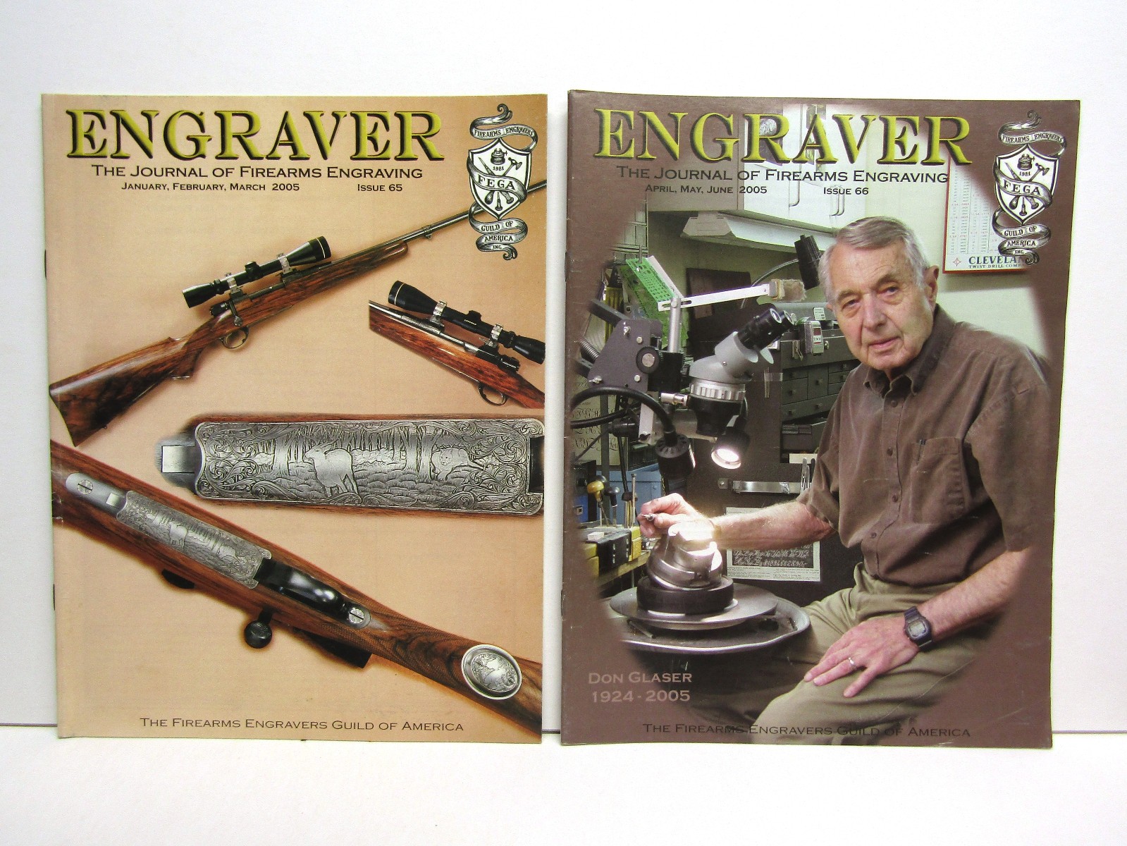 FEGA Engraver Journal of Firearms Engraving Guild 20 Issues 2002-2010 VG+