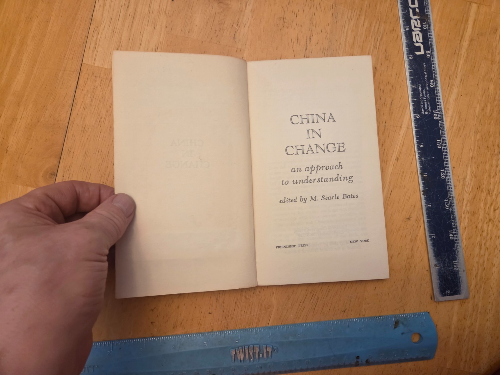 China in Change by M. Searle Bates – 1969 Friendship Press Paperback