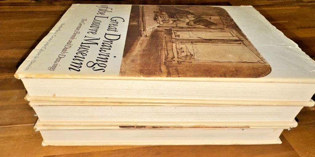 Great Drawings of the Louvre Museum-3 Volume Book Set 1968
