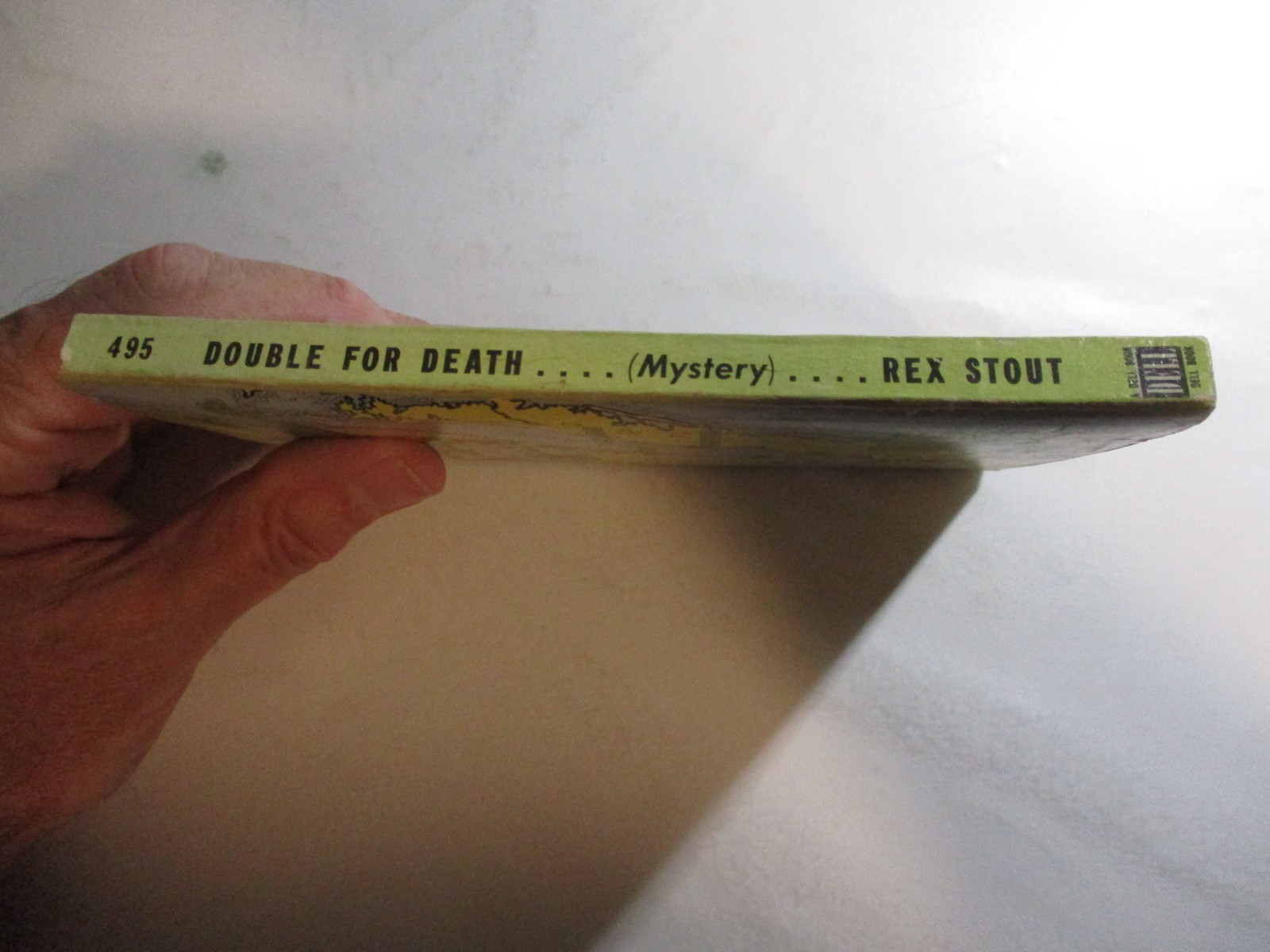 Double For Death, Rex Stout, Dell Mapback Paperback, c1939