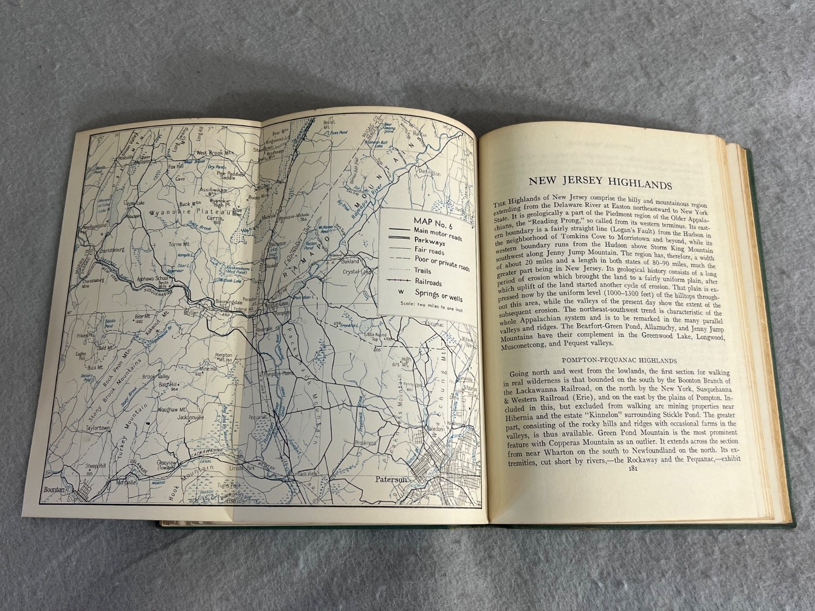 Antique New York Book NY Walk Book New York City Hudson Long Island w/Maps 1936