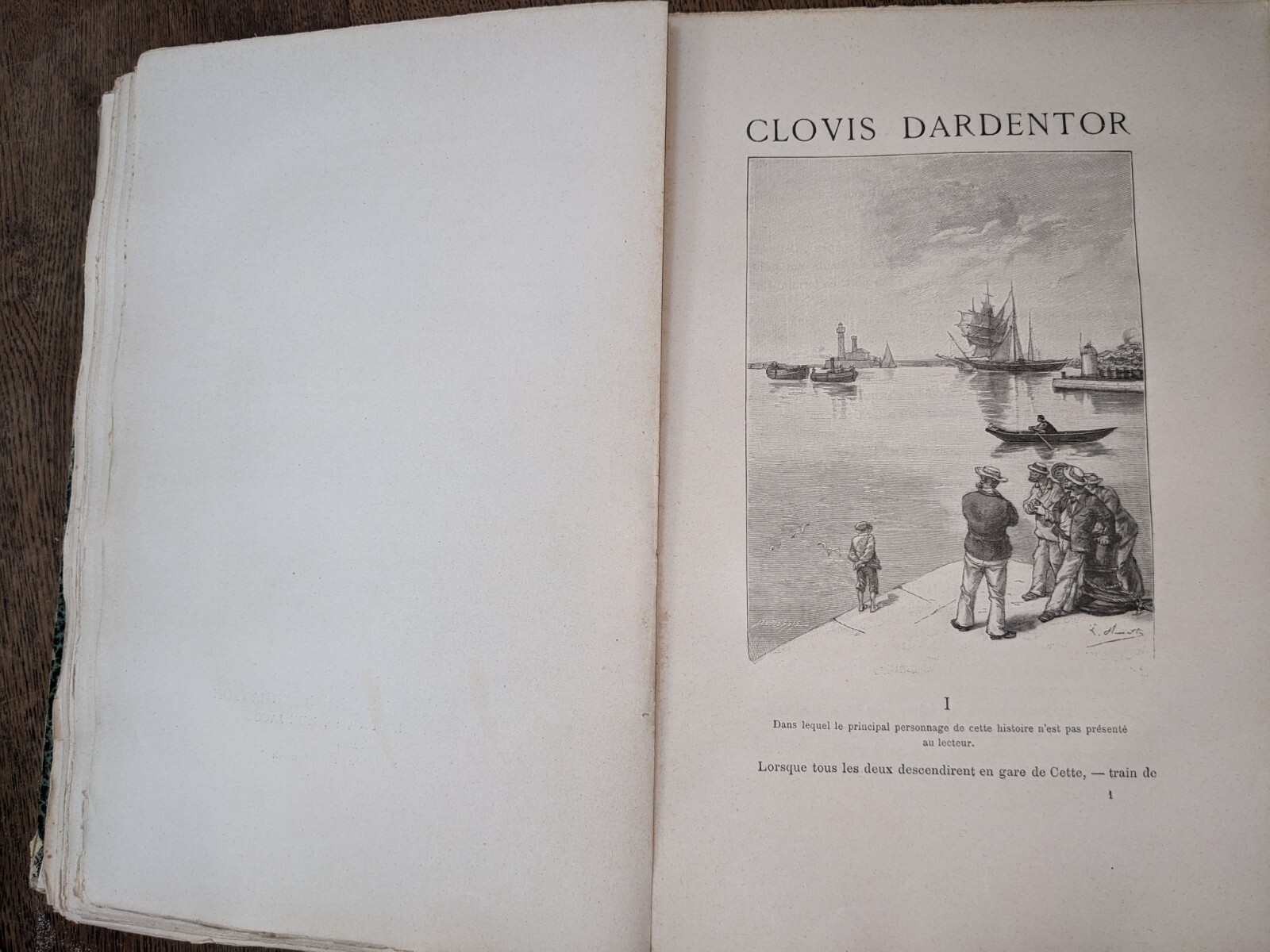 Antique book – Jules Verne – Facing the Flag / Clovis Dardentor – 1896 -…