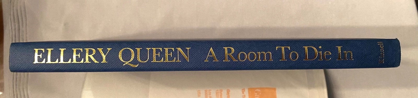 Jack Vance as Ellery Queen A Room To Die In Kinnell 1987 1st UK HC DJ