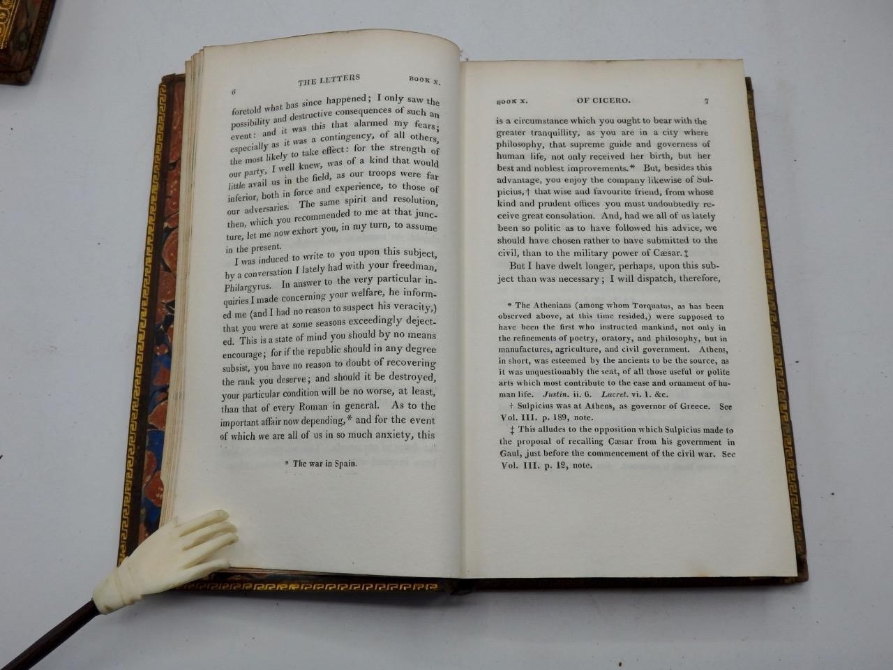 1808 THE LETTERS of MARCUS TULLIUS CICERO 5 Vol. Complete Full Leather