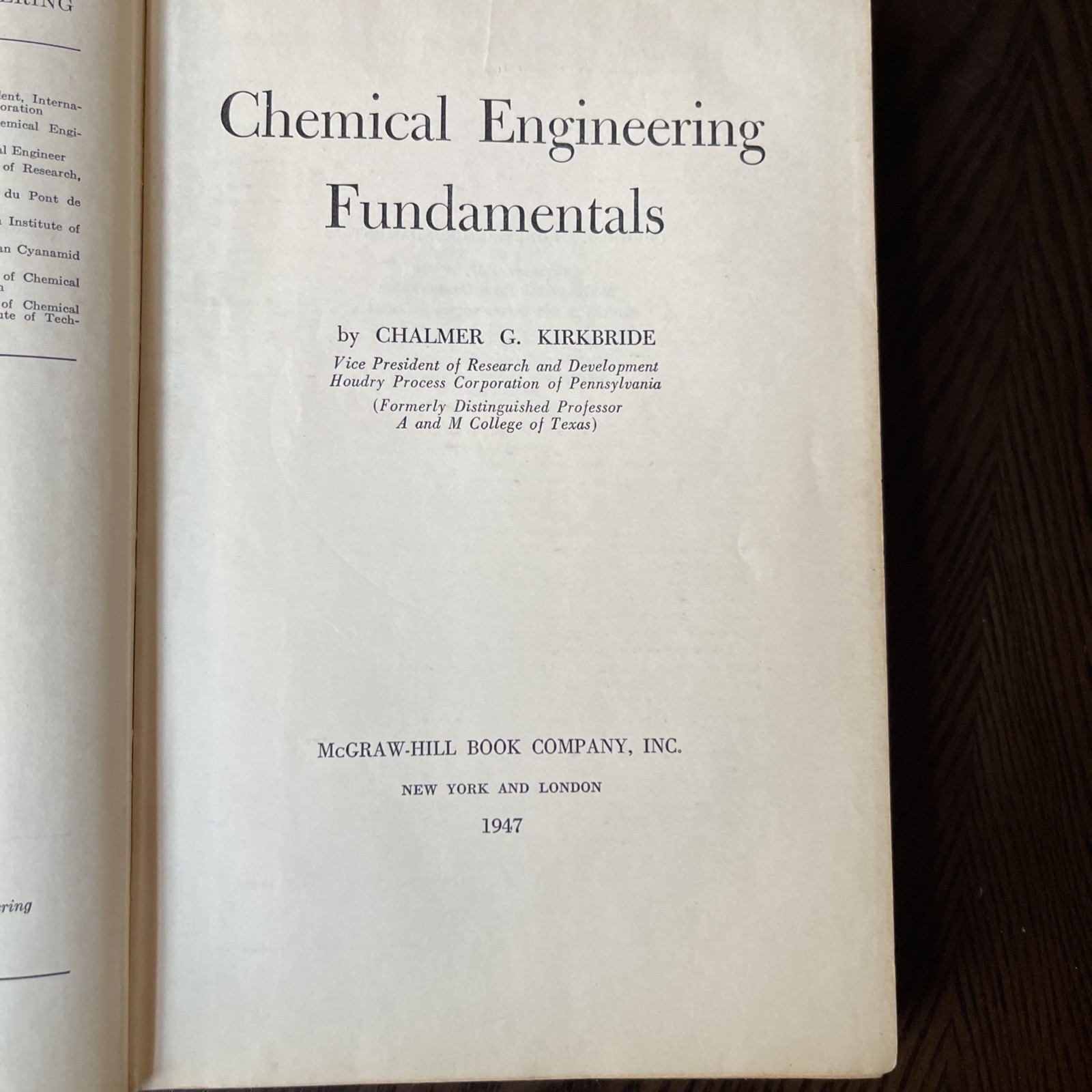 4 VTG McGraw Hill Chem. Eng.- Petroleum, Stoichietry, Fundamentals, Tech Writing
