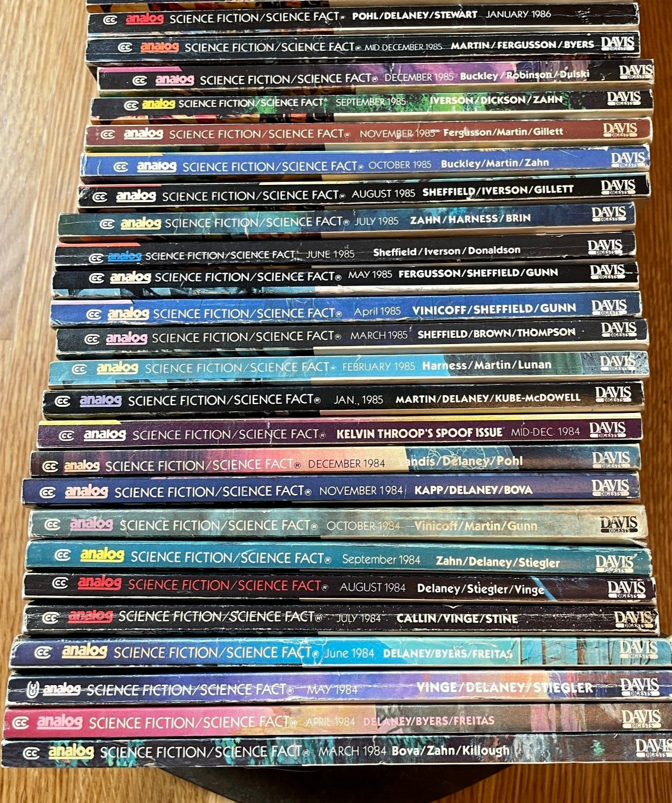 10X Random Mix Analog Science Fiction & Fact Magazine Back Issues Lot 1970s+