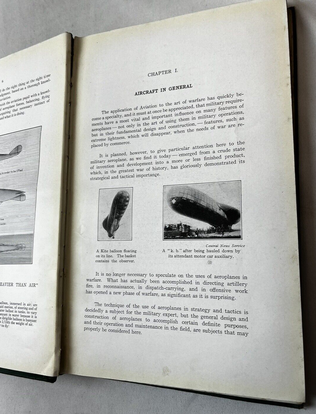 Military Aeroplanes 1918 Simplified, Enlarged Grover C. Loening HC