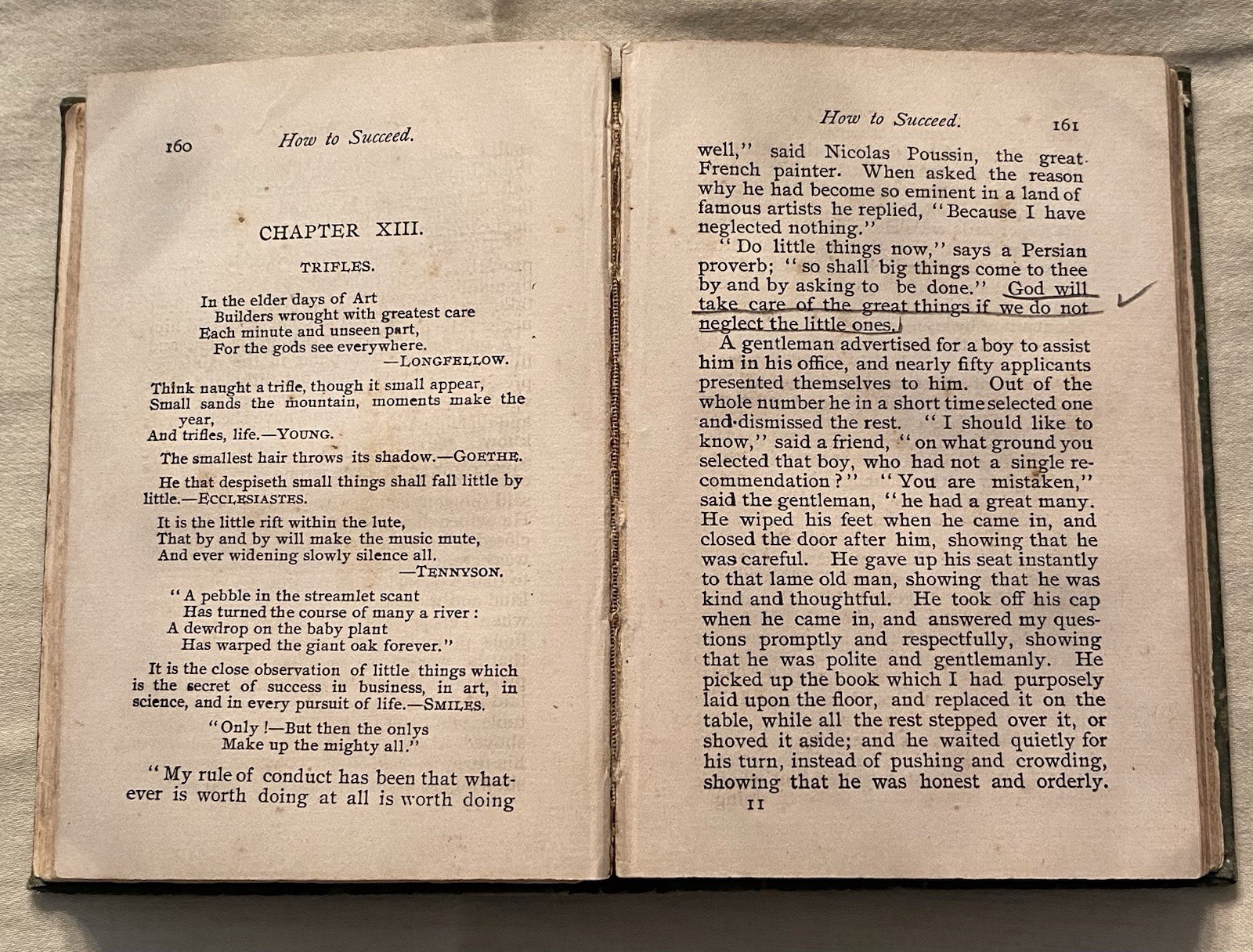 How to Succeed by Orison Swett Marden 1896 Hardcover Self-Help Christian Herald