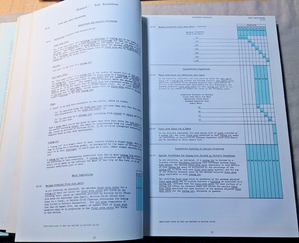 Zoning New York City: 1958 Proposal for a Zoning Resolution for City of New York