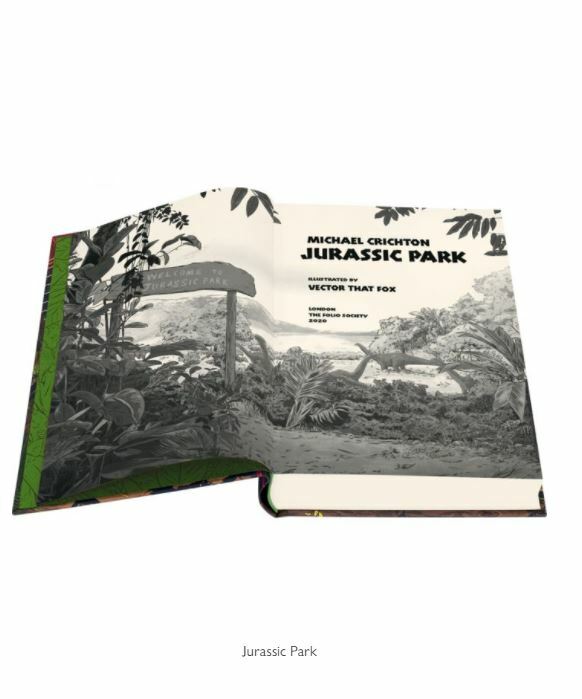 Folio Society JURASSIC PARK Michael Crichton