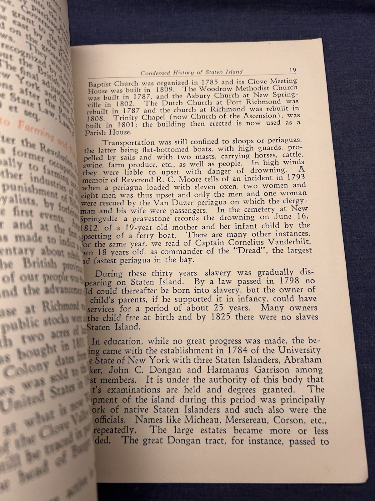 Rare A Condensed History Of Staten Island New York – The Edison Corporation 1924