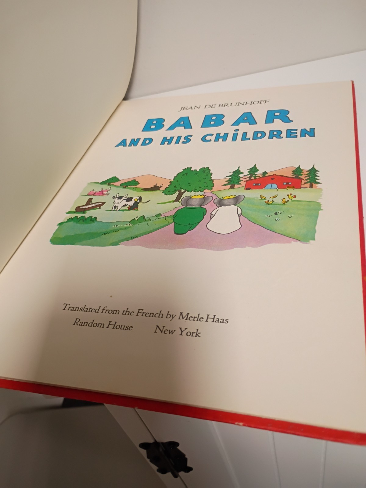 BABAR AND HIS CHILDREN Hardback Book 1966 Random House by Jean de Brunhoff