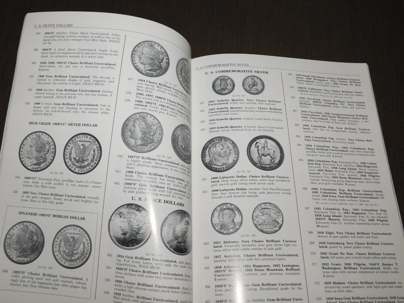 VINTAGE 1995 STACK’S U S COINS AUCTION CATALOGUE BOOK