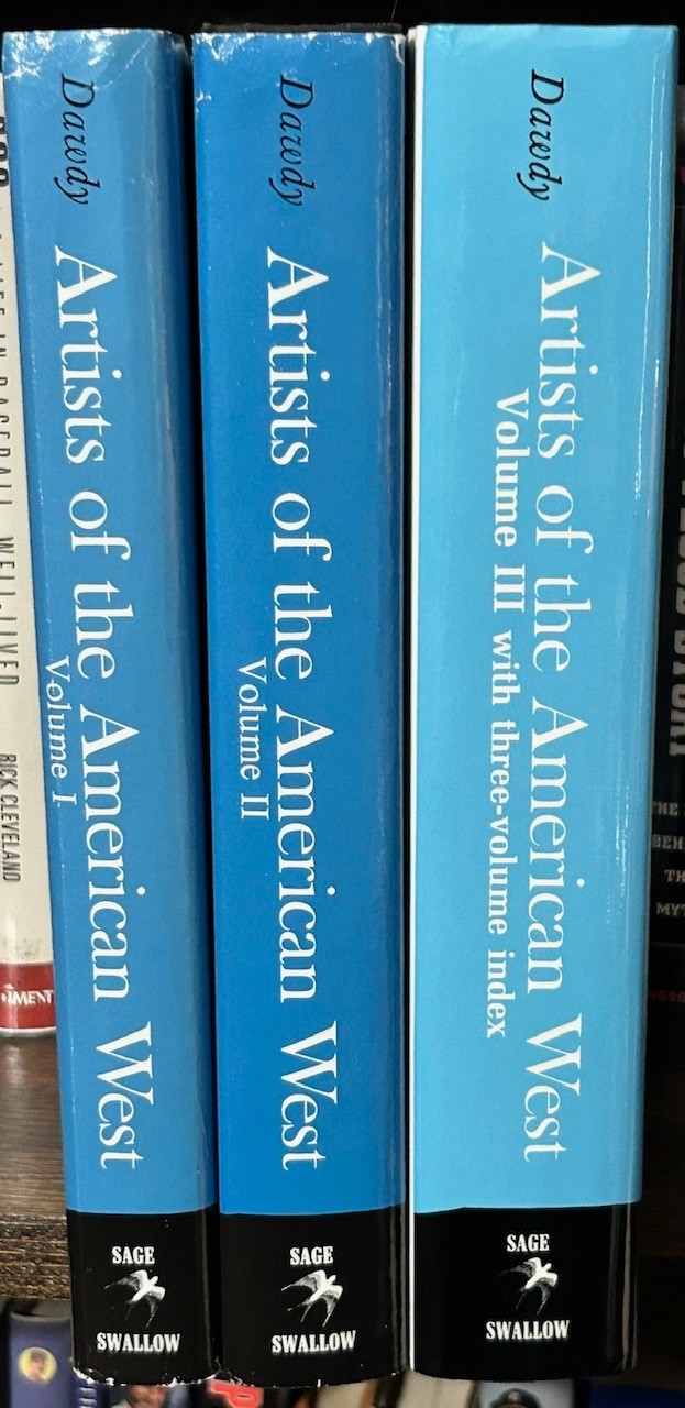 ARTISTS OF THE AMERICAN WEST A Biographical Dictionary by Dawdy 3 Volume set