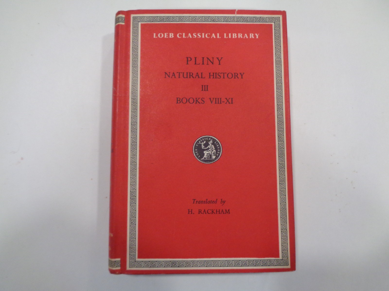Pliny – Natural History III Books VIII-XI 1967 Loeb Classical Library Latin