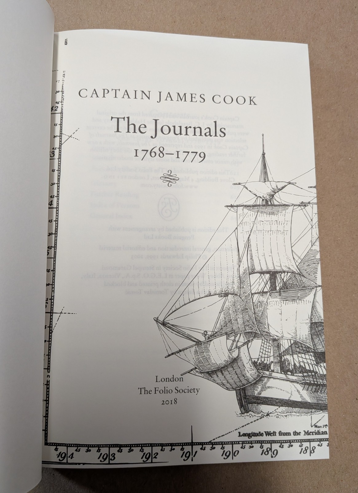 JOURNALS OF CAPTAIN JAMES COOK 1768–1779 2018 Folio Society 3 vol HC free S/H