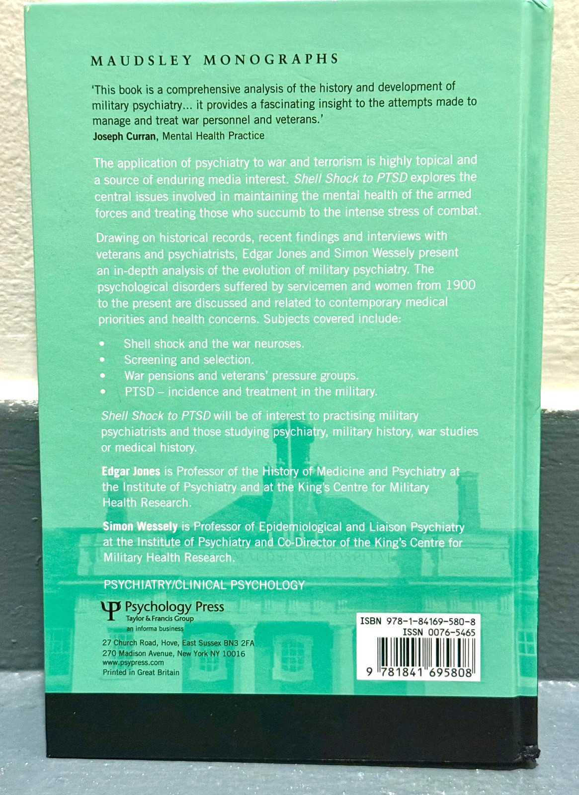 Shell Shock to PTSD: Military Psychiatry from 1900 to the Gulf War