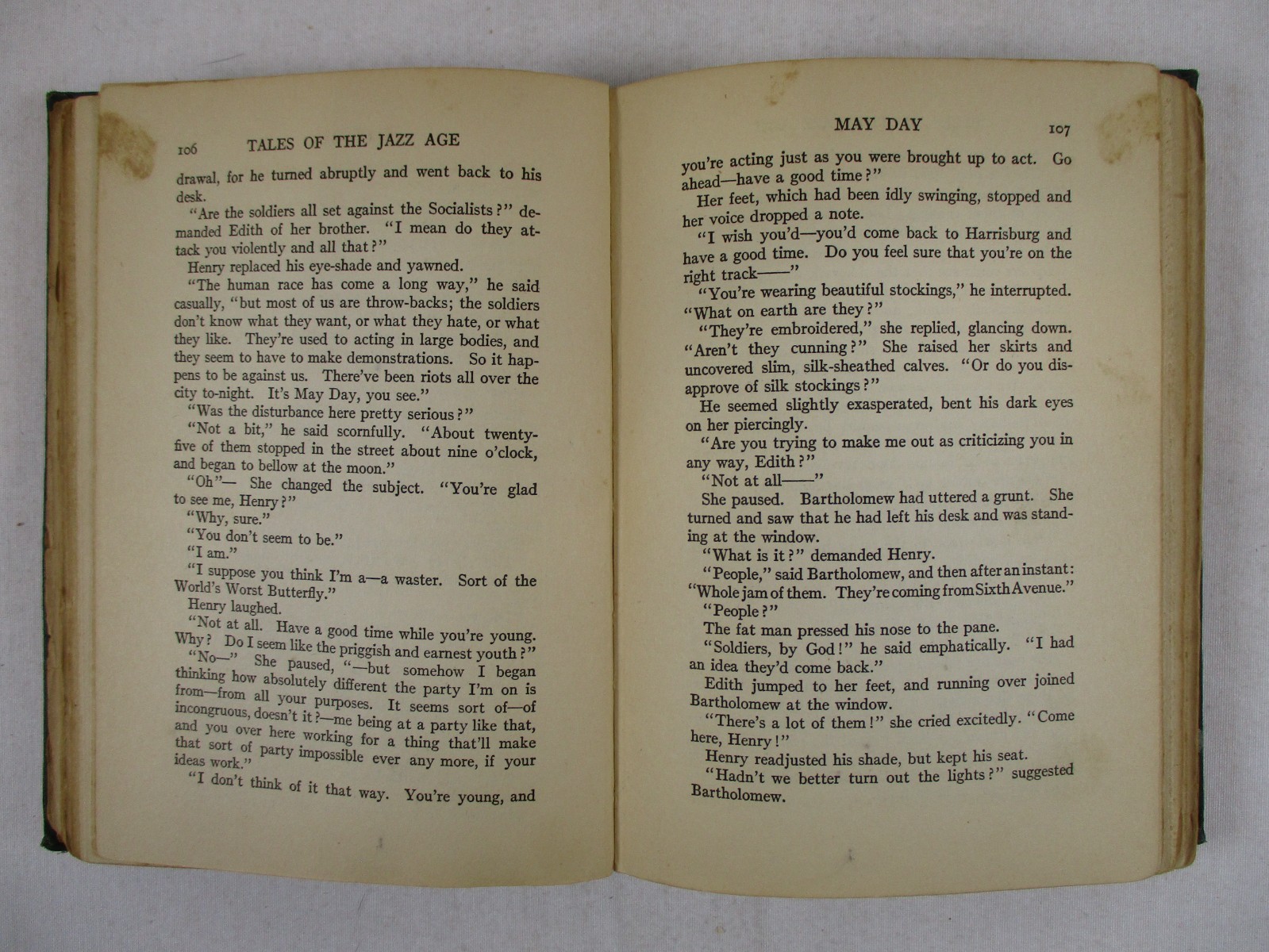 1st Edition “Tales of the Jazz Age” F. Scott Fitzgerald 1922 Scribner’s Sons HC
