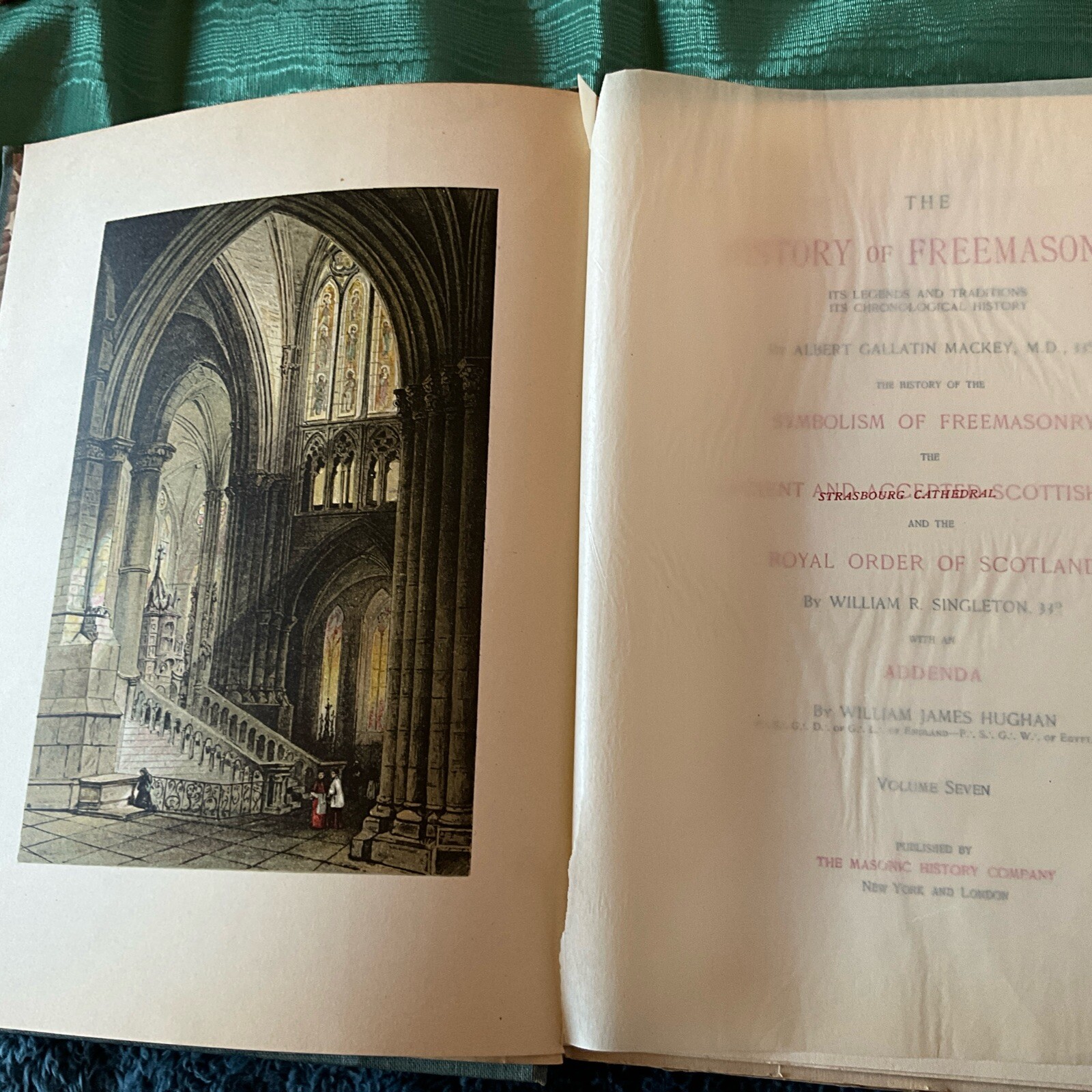 HISTORY OF FREEMASONRY ~VOLUME VII ,HARDCOVER by ALBERT G. MACKEY