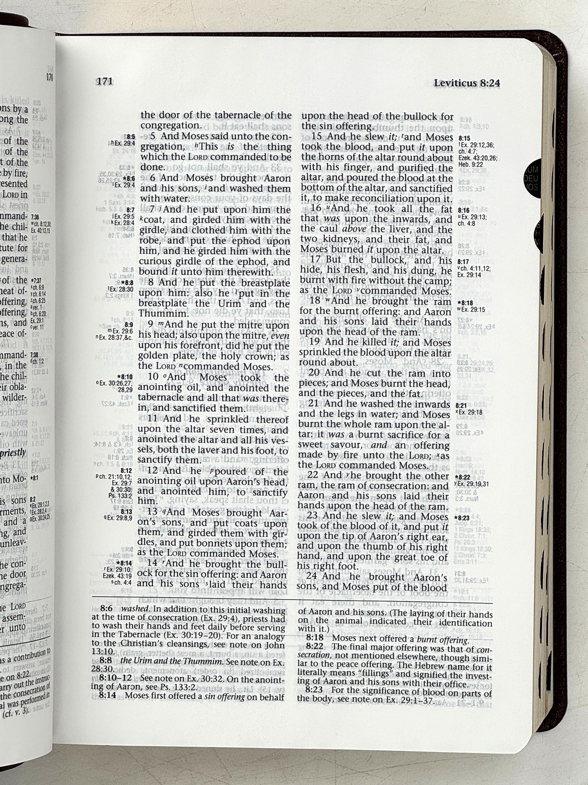 1994 The Ryrie Study Bible KJV Red Letter Genuine Leather Thumb Indexed