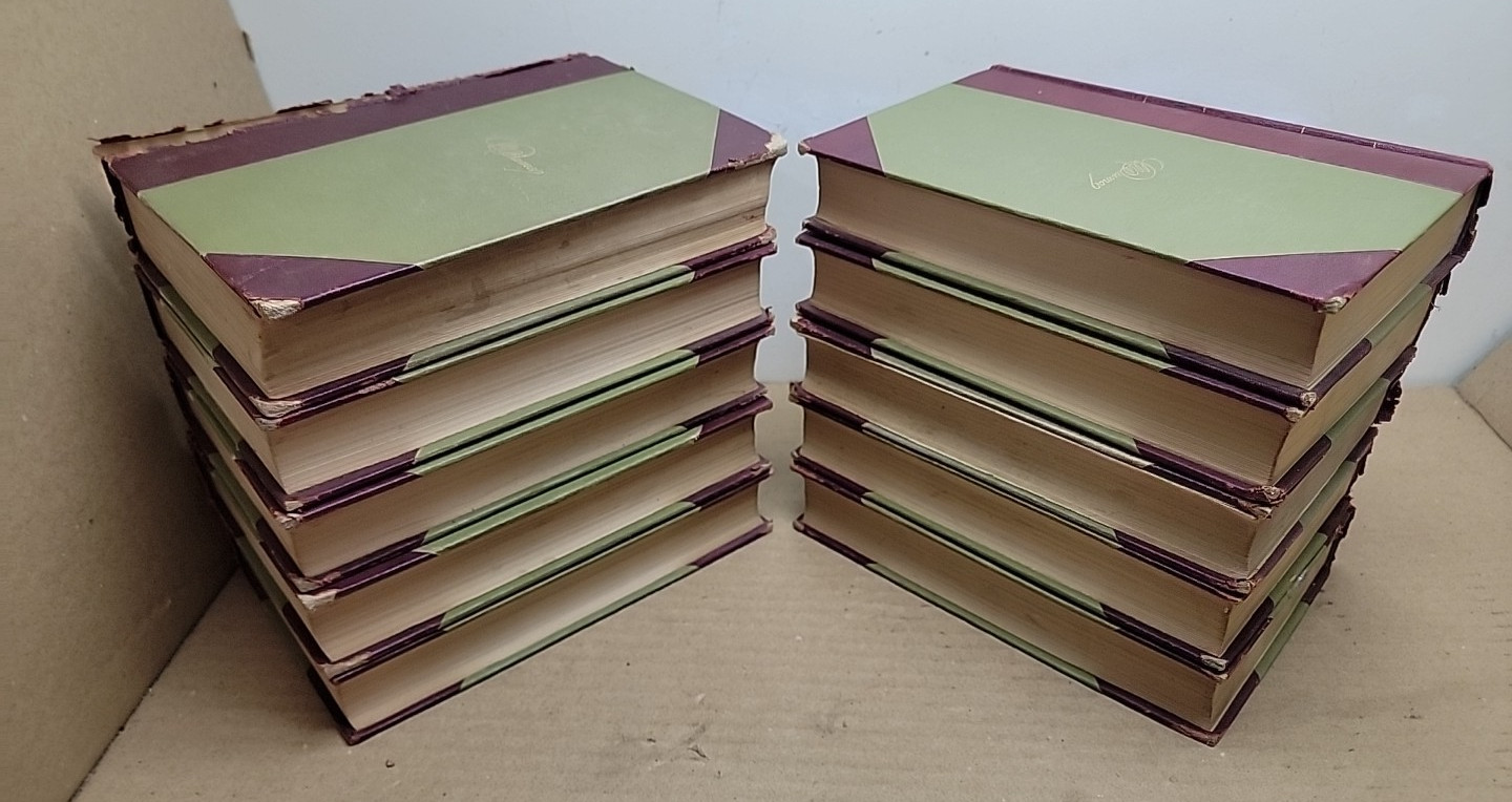 Works of Alexander Dumas Set of 10 Antique HC Volumes Kelmscott Crowell