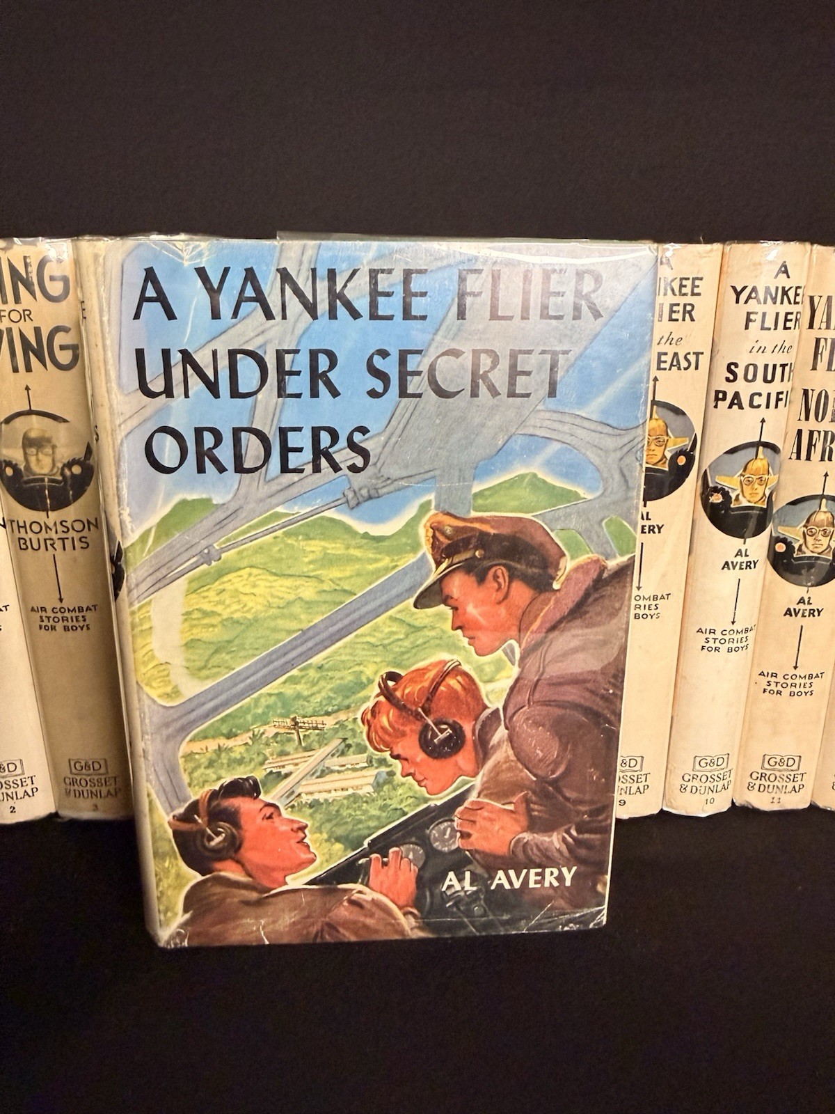 Air Combat Stories For Boys Complete Set of 16 w/Dust Jackets