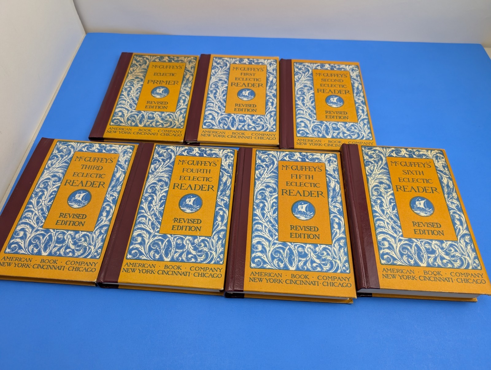 McGuffey’s Eclectic Readers Primer 1-6 Set Revised Edition American Book Company