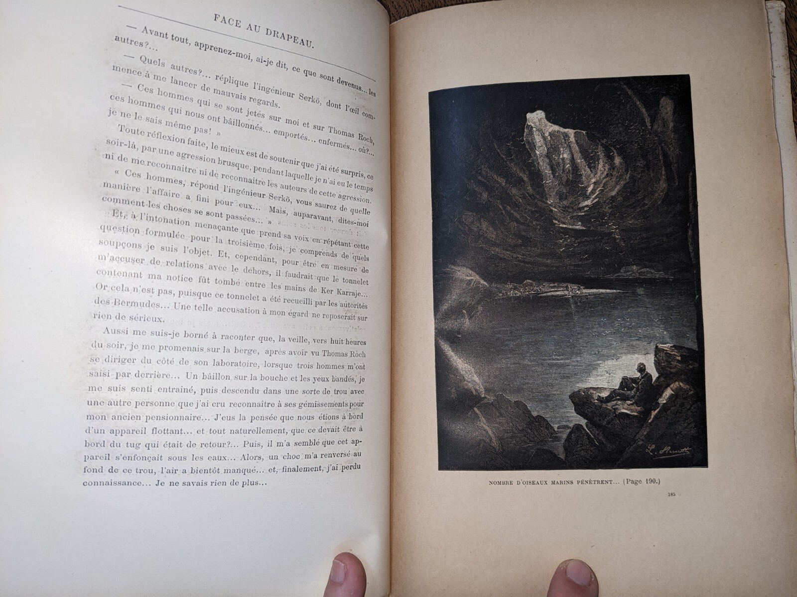 Antique book – Jules Verne – Facing the Flag / Clovis Dardentor – 1896 -…