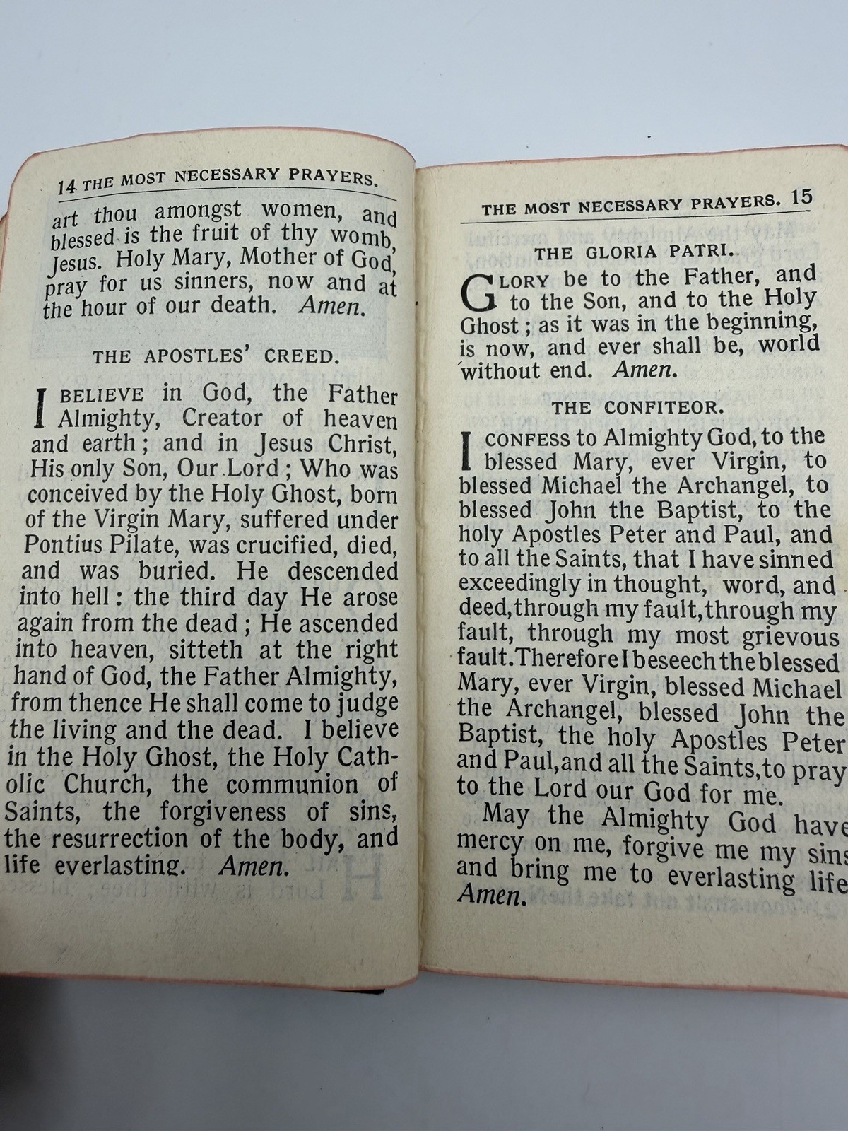 Antique Manual Of Catholic Devotions Pocket Manual The Ave Maria Press 1914-22
