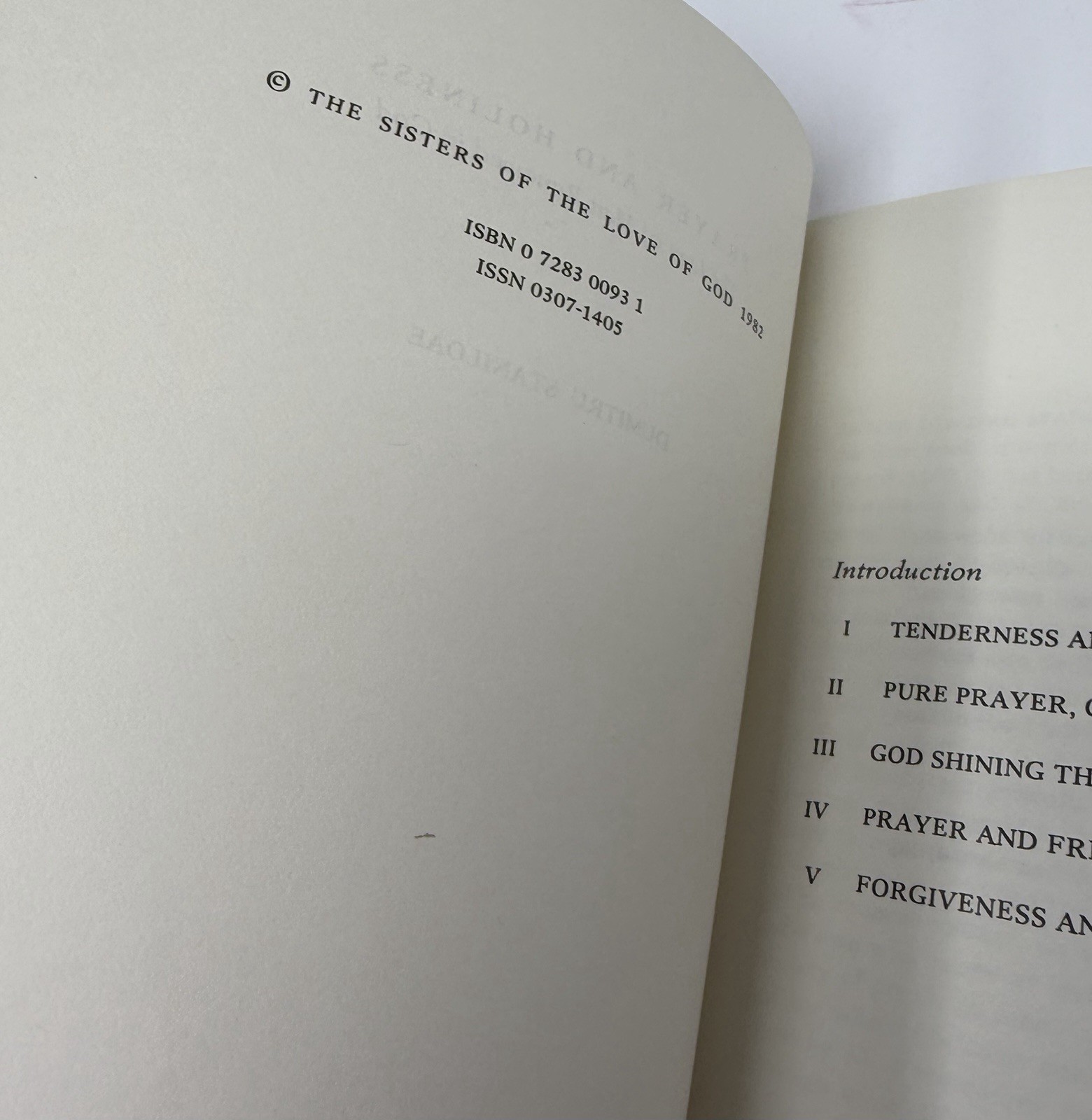 Prayer & Holiness by Dumitru Staniloae 1982 First Edition Book Icon Man God