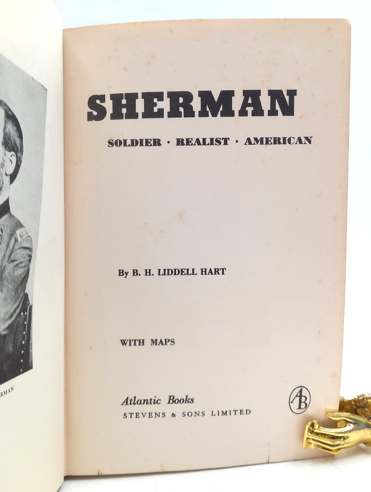 Sherman [Inscribed to Terence Rattigan] (B. H. Liddell Hart – 1959) (ID:87008)