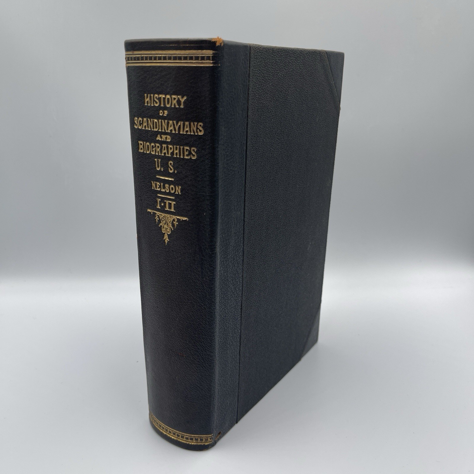 Antique History of the Scandinavians And Biographies US 1904 Nelson Book I-II