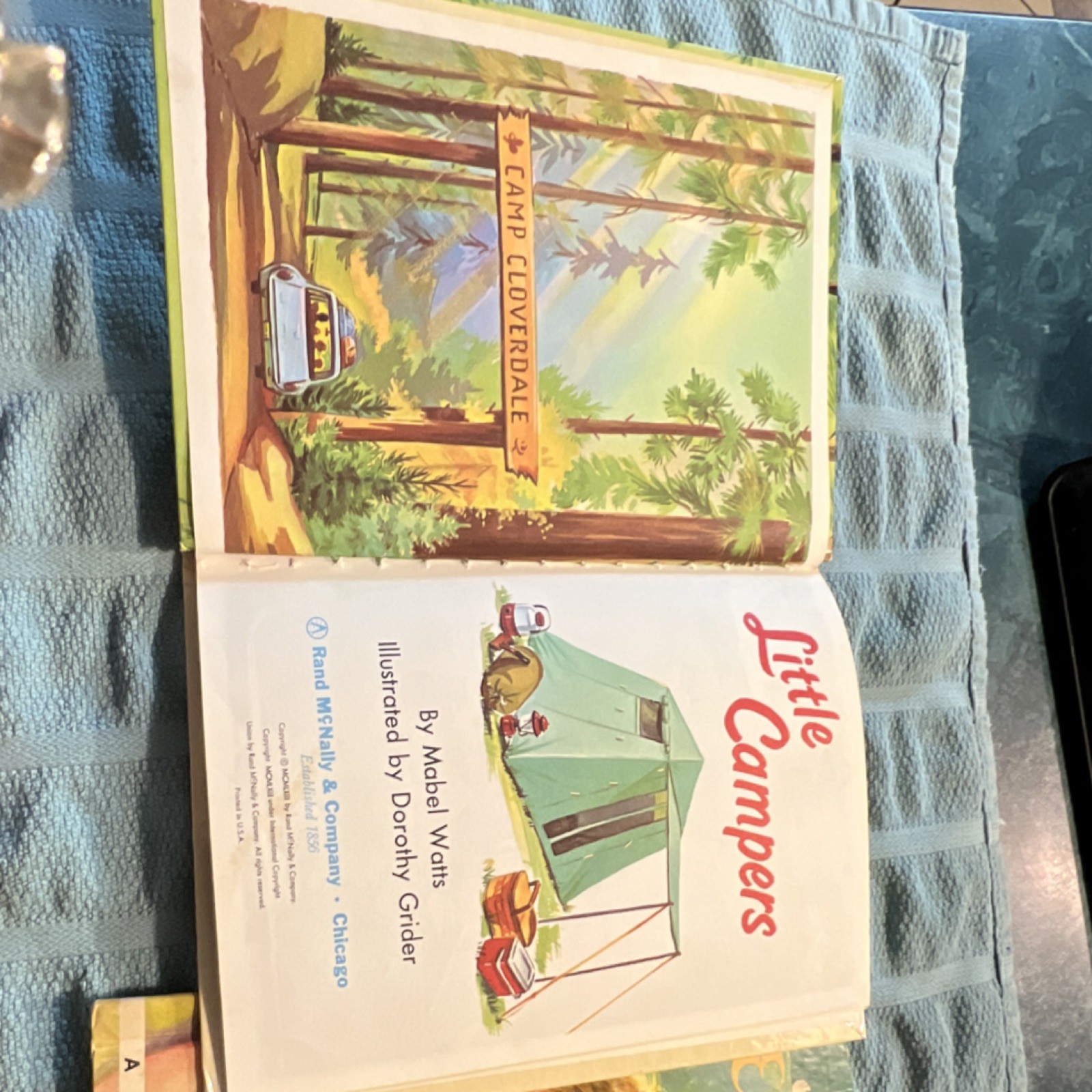 Rand McNally Little Campers Early One Morning ABC Book Vintage Illustrated