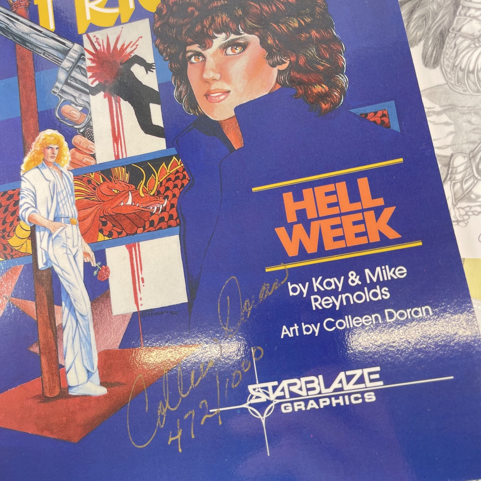 Fortune’s Friends Colleen Doran -SIGNED 472/1000 Print Hell Week Starblaze RARE