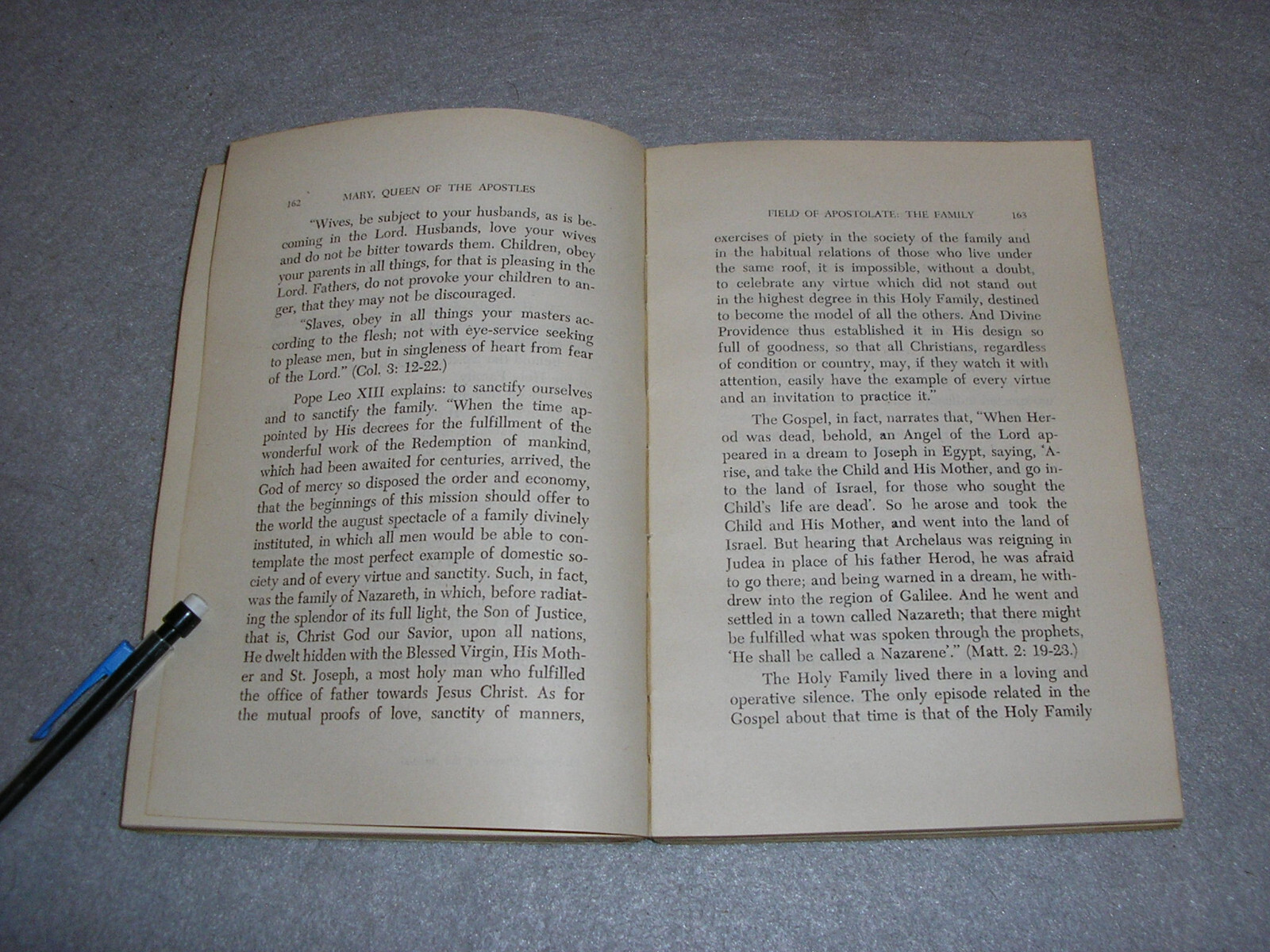 Vintage Christian Theology Book Mary Queen of Apostles Alberione Catholic 1956