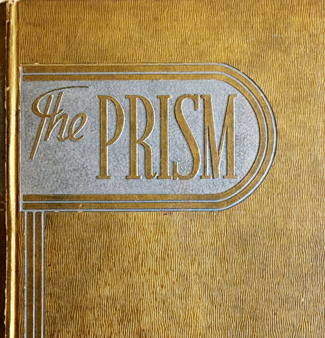 1942 The Prism Yearbook University Of Maine HC Vintage w/ Signatures WHBS