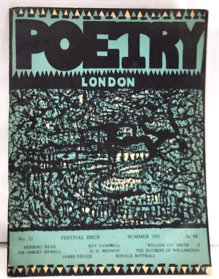 RARE, 1951 HAROLD PINTER POEM in “Poetry London” Magazine, THIRD PUBLISHED WORK