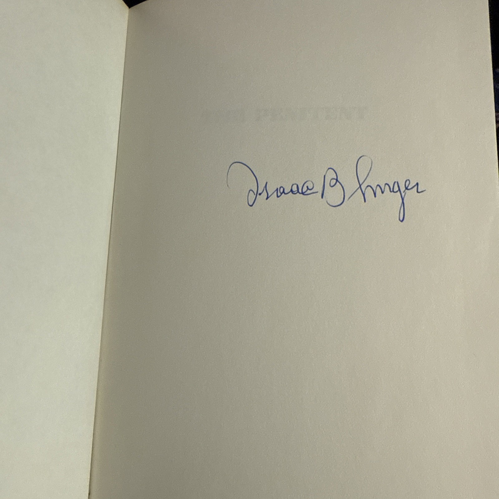 The Penitent /Isaac Bashevis Singer 1983 Leather Signed 1st Ed Franklin Library