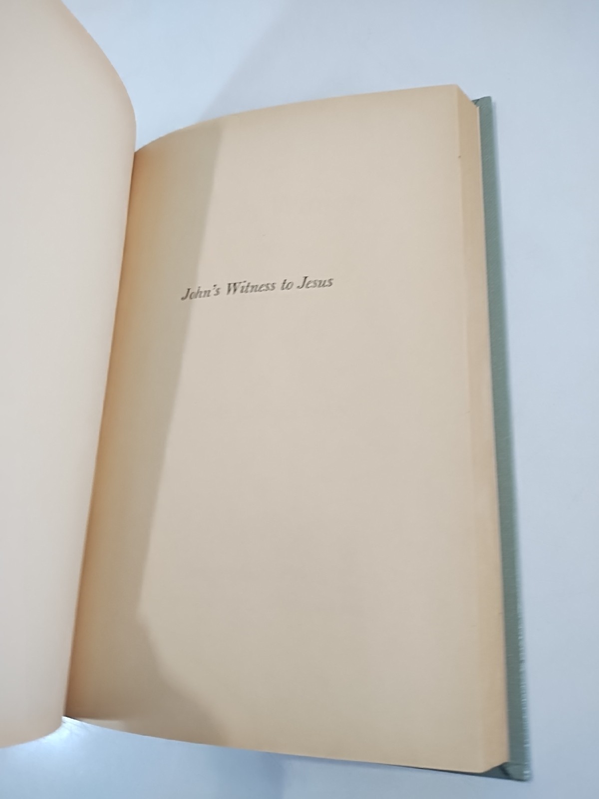 Sullivans Bible Home Course: John’s Witness to Jesus Home Study Guide 1965 HC