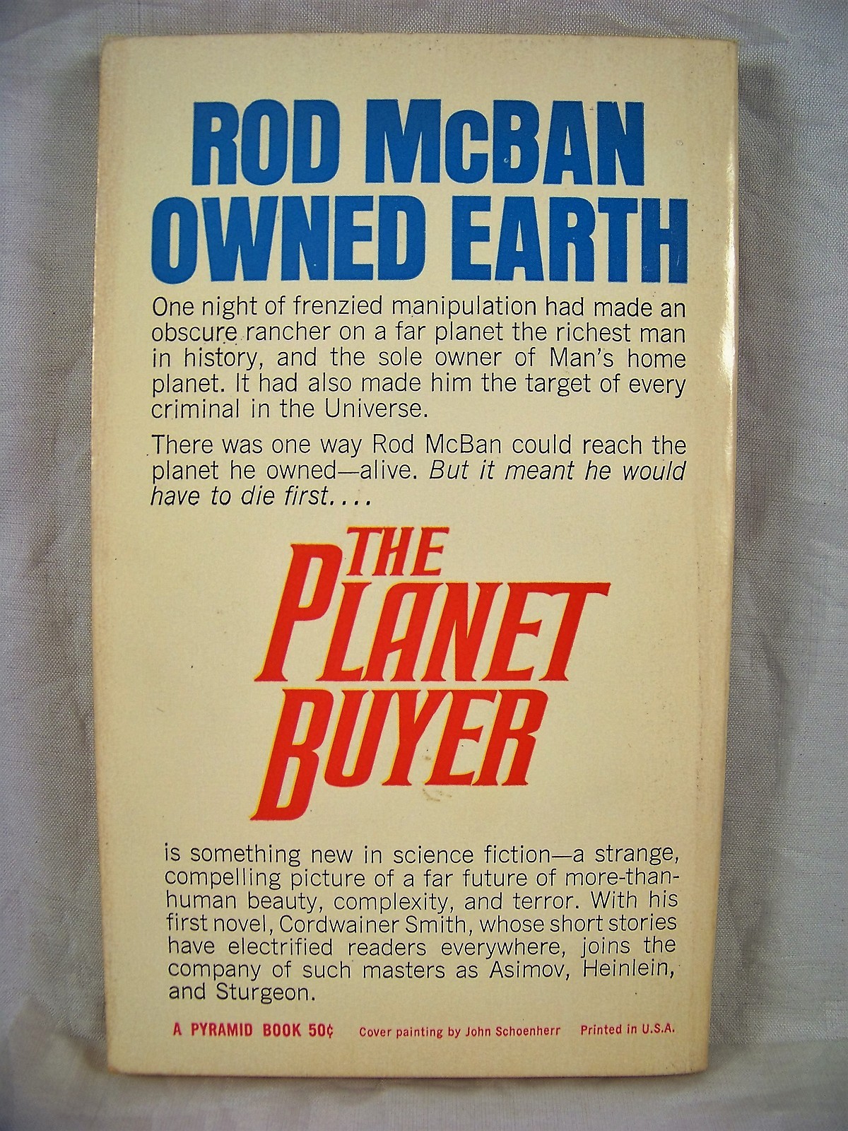 THE PLANET BUYER CORDWAINER SMITH PYRAMID R 1084 1964 FIRST EDITION SCI FI