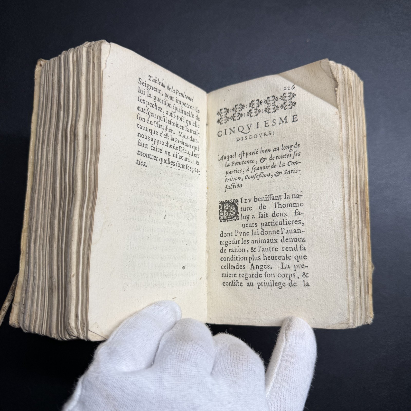 ✝️ 1625 Coeffeteau Magdeleine Penitence French Devotional Vellum Ex-Libris