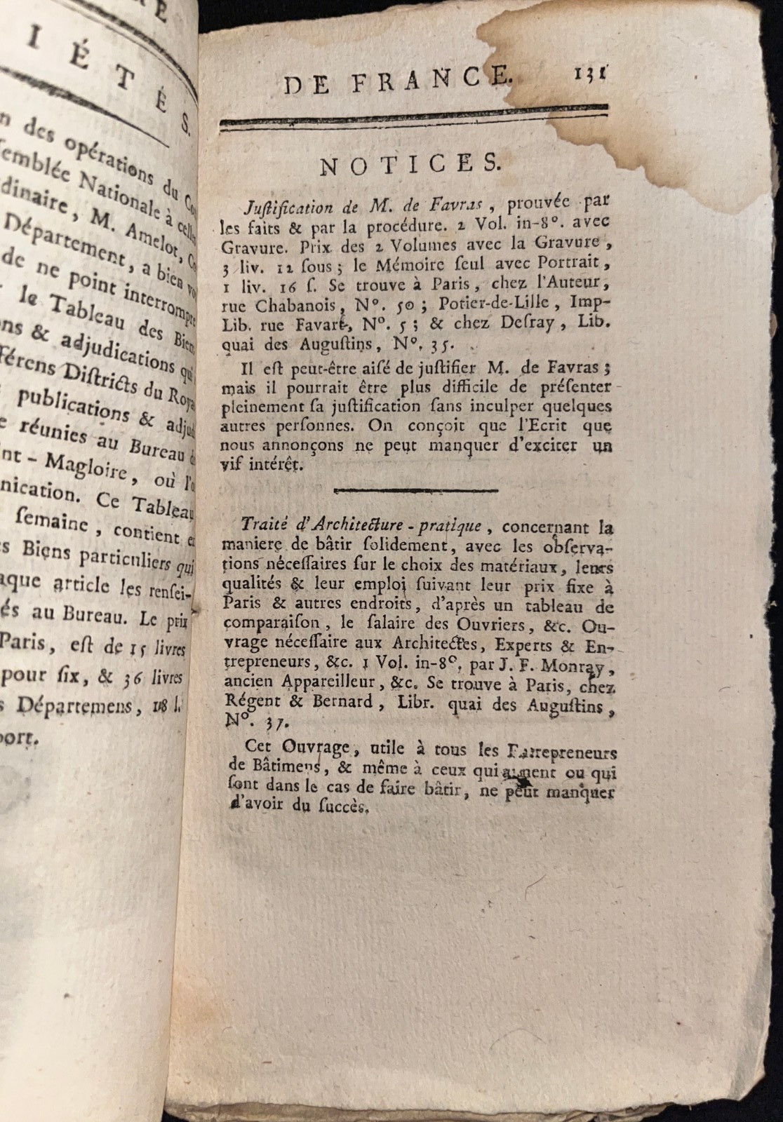 “MERCURE DE FRANCE” – 5 Issues – 1791 MAGAZINE DURING FRENCH REVOLUTION
