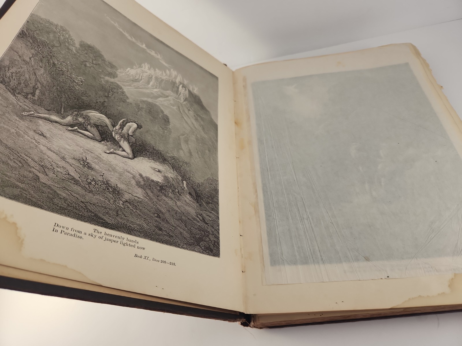 Antique c.1892 Milton’s Paradise Lost Illustrated by Gustave Dore Acceptable
