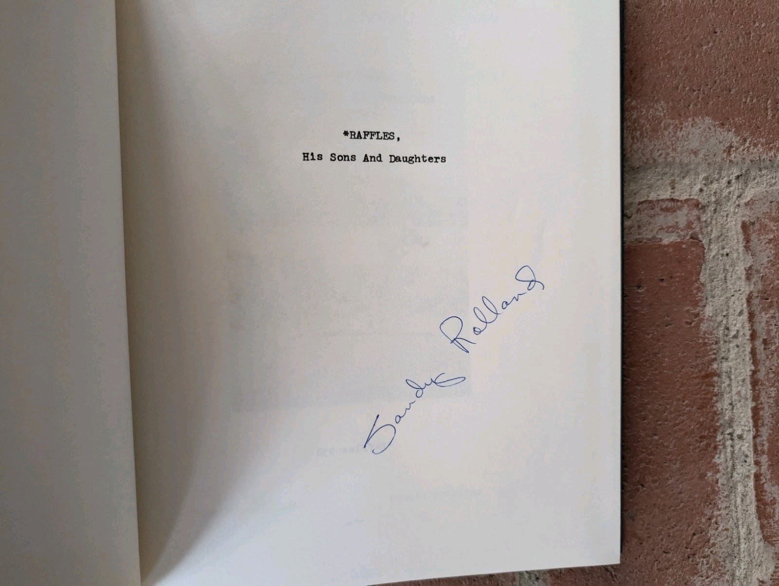 Arabian Stallion Raffles Line His Sons Daughters Rolland Signed Limited Ed 1974