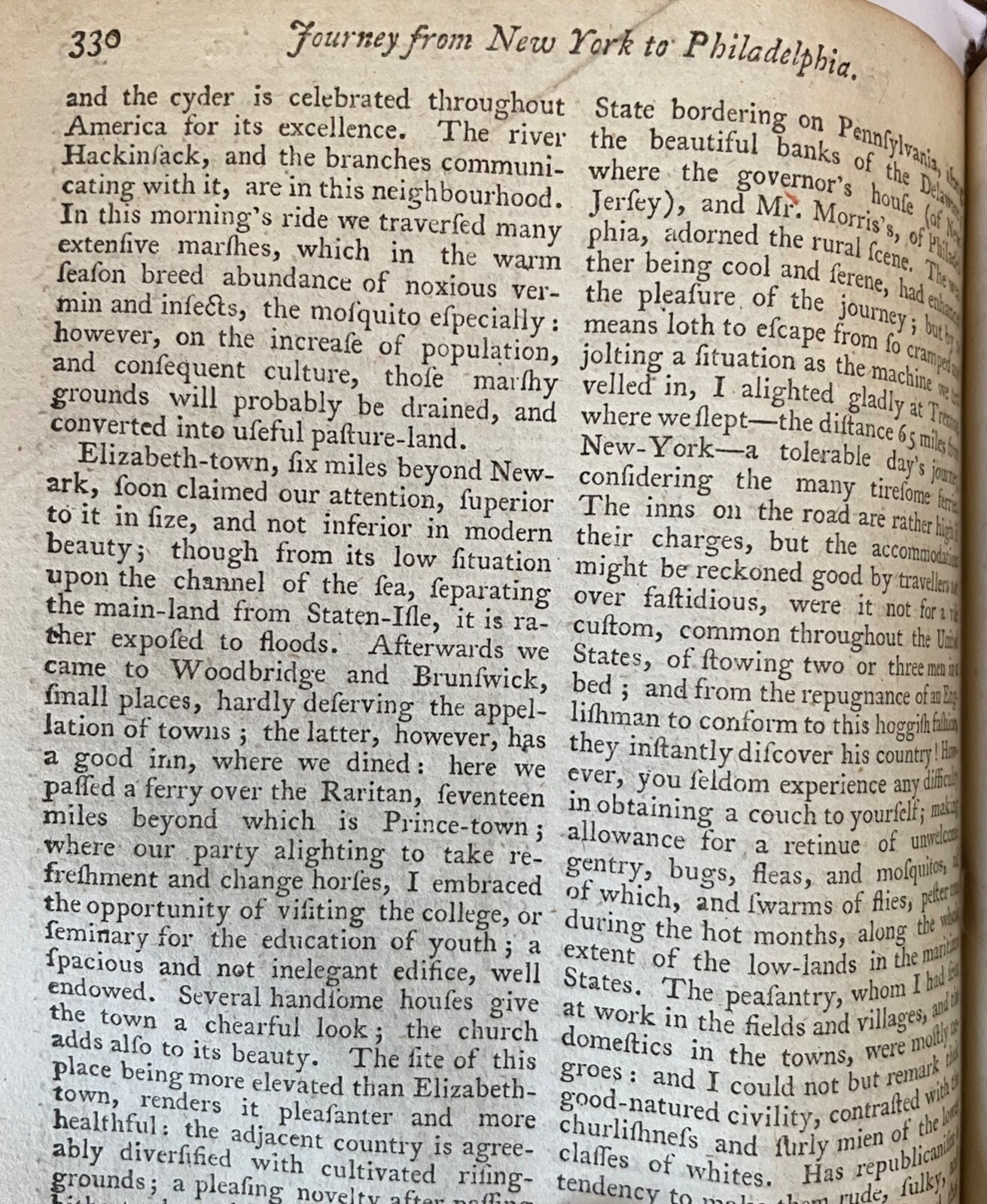 1798 MONTHLY MAGAZINE TRAVELING IN NEW YORK CITY NJ PA MISSOURI TRIBES ~ Binding