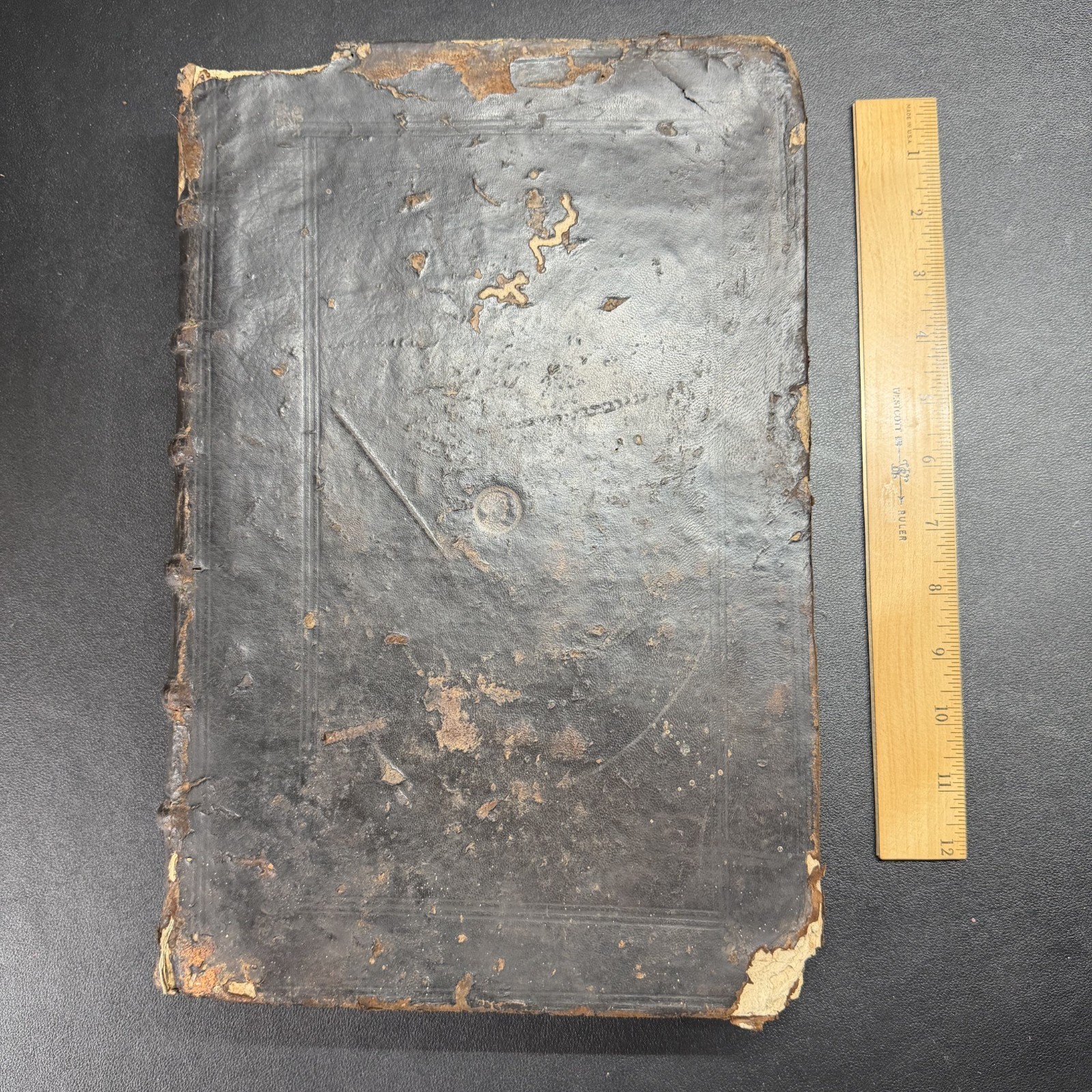 1555 Rebuffi Commentarii Latin French Law Folio Vol 3 Incomplete/Vandalized
