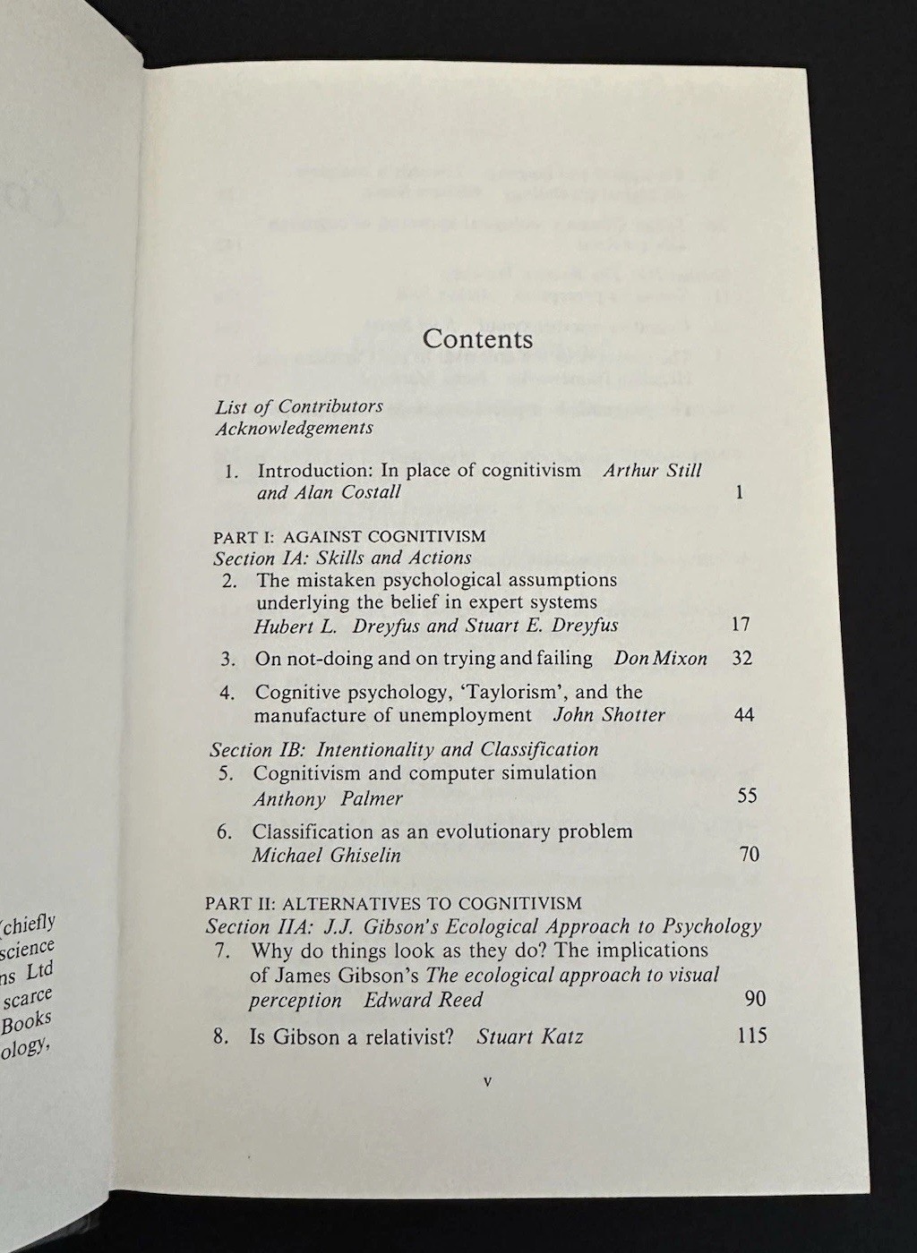 Cognitive Psychology in Question 1987 1st/1st Harvester HC DJ VG UK Ed